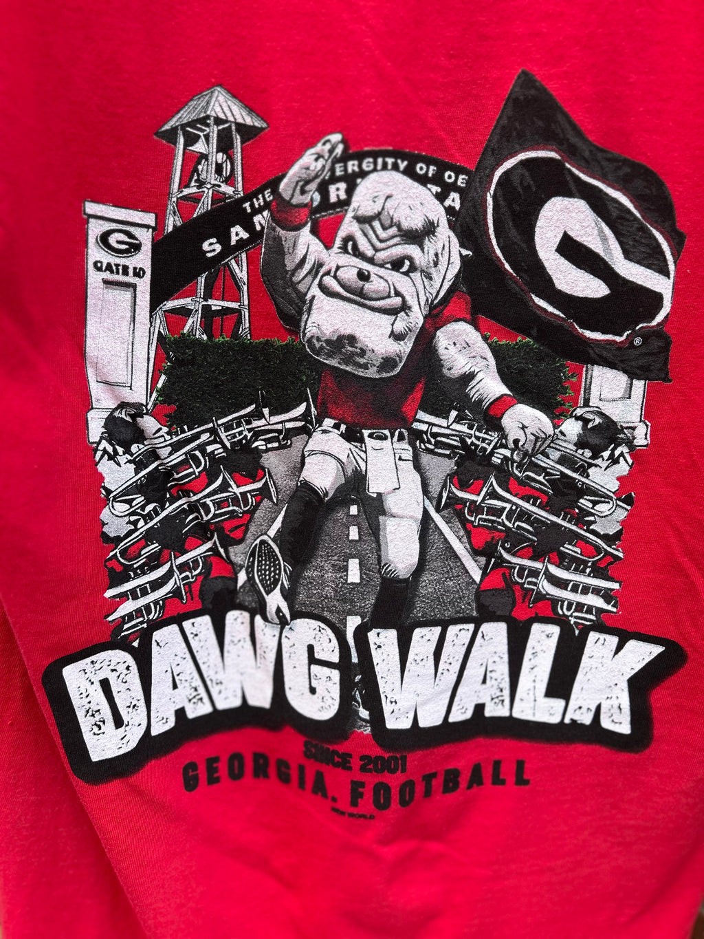 Adult UGA Dawg Walk Comfort Colors-Red