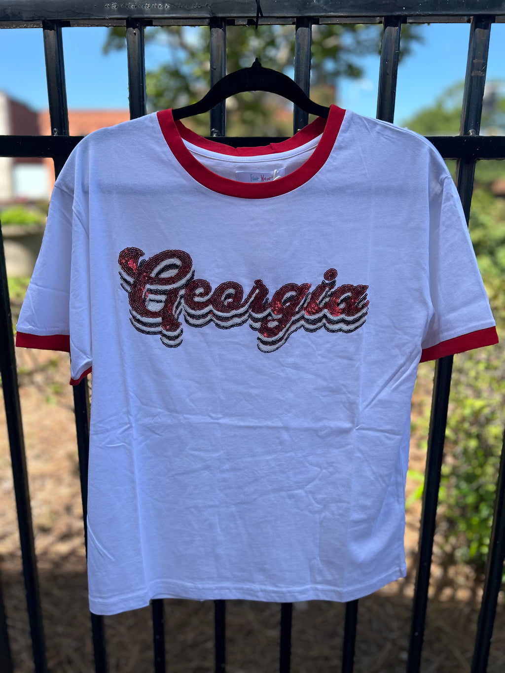 Ga Retro Ringer Tee - White