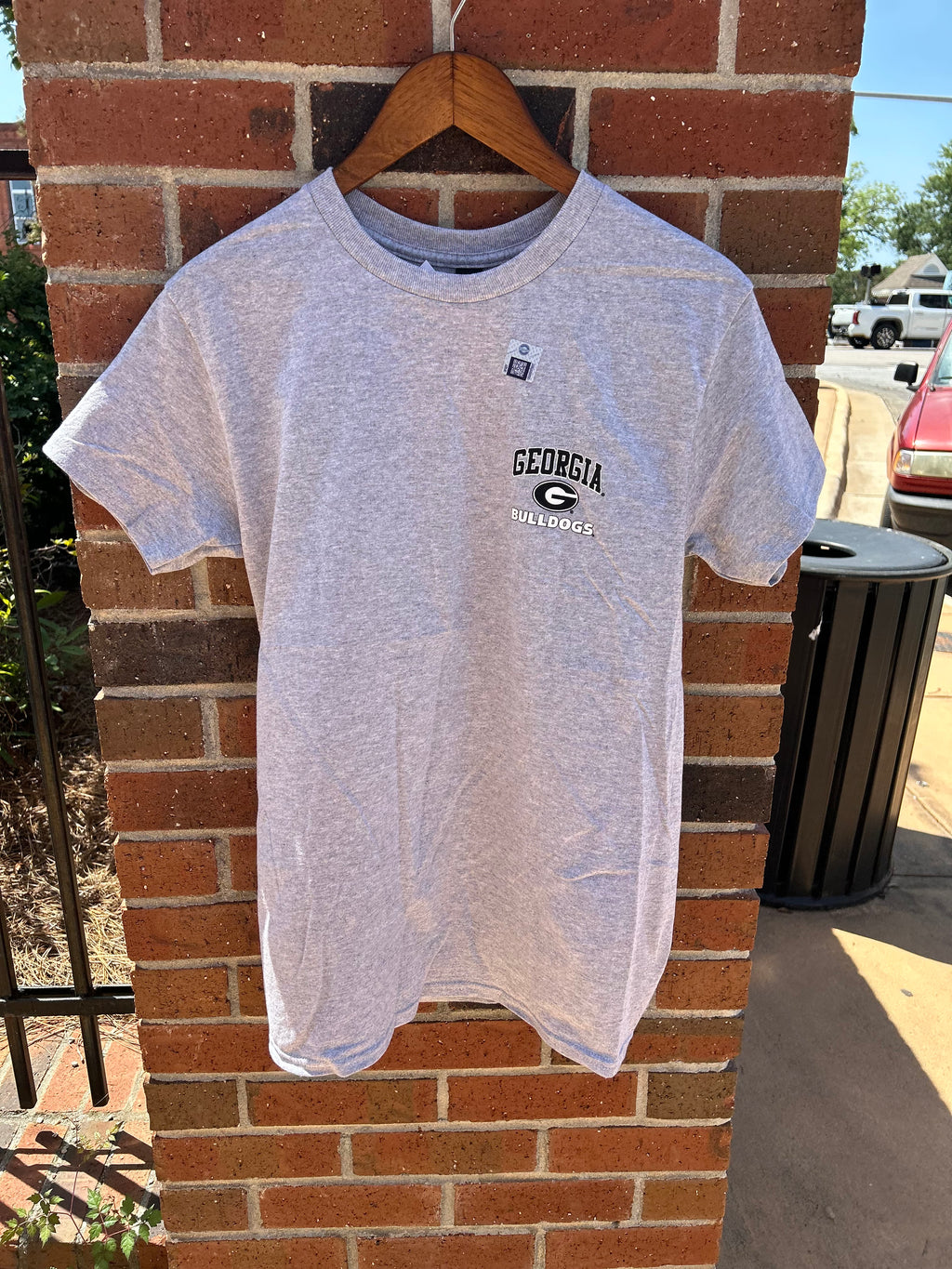 UGA 4 Boxes T-shirt-Sports Grey