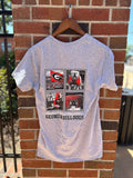 UGA 4 Boxes T-shirt-Sports Grey