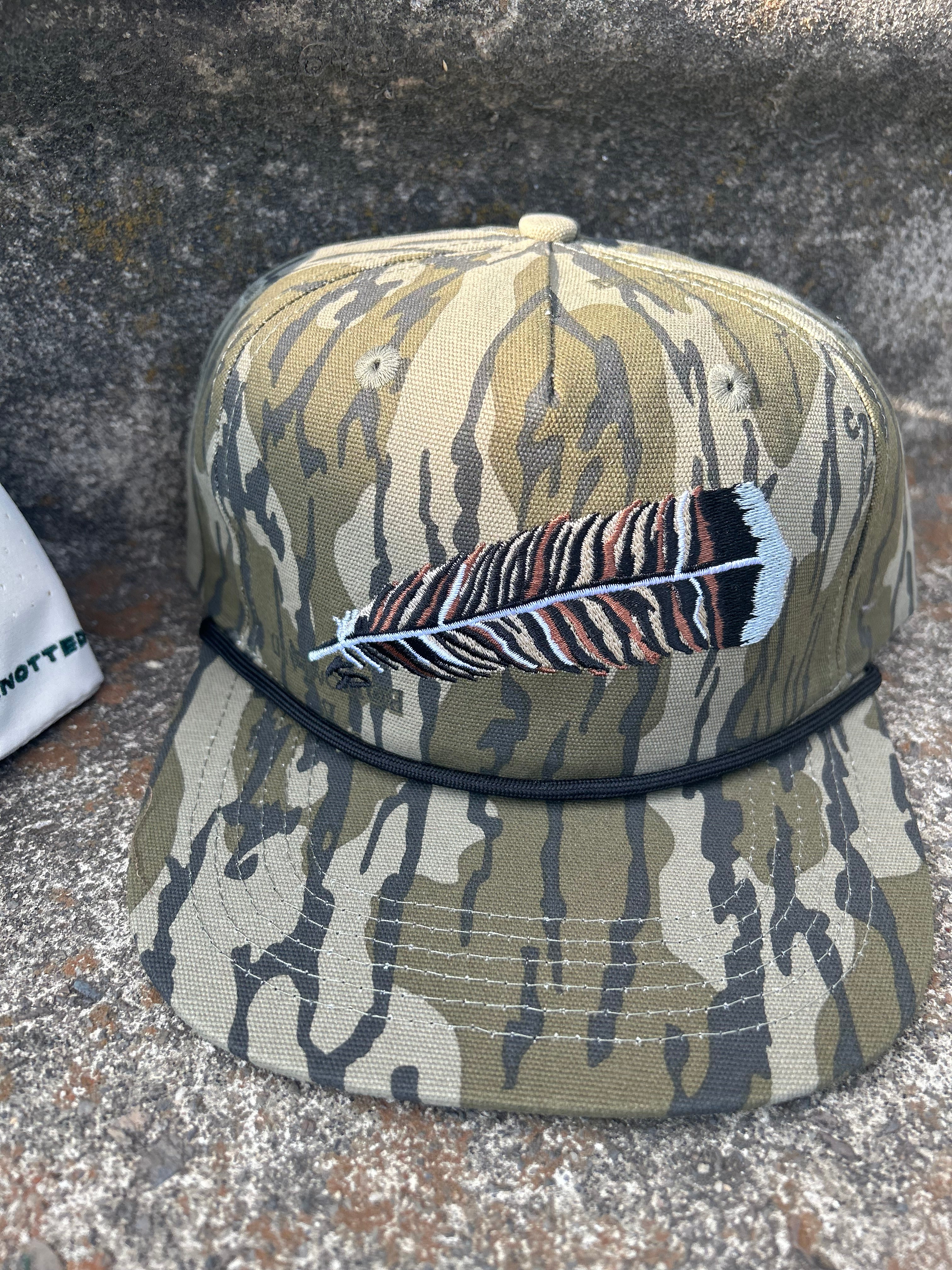 Bottomlands Turkey Feather-Rope Hat