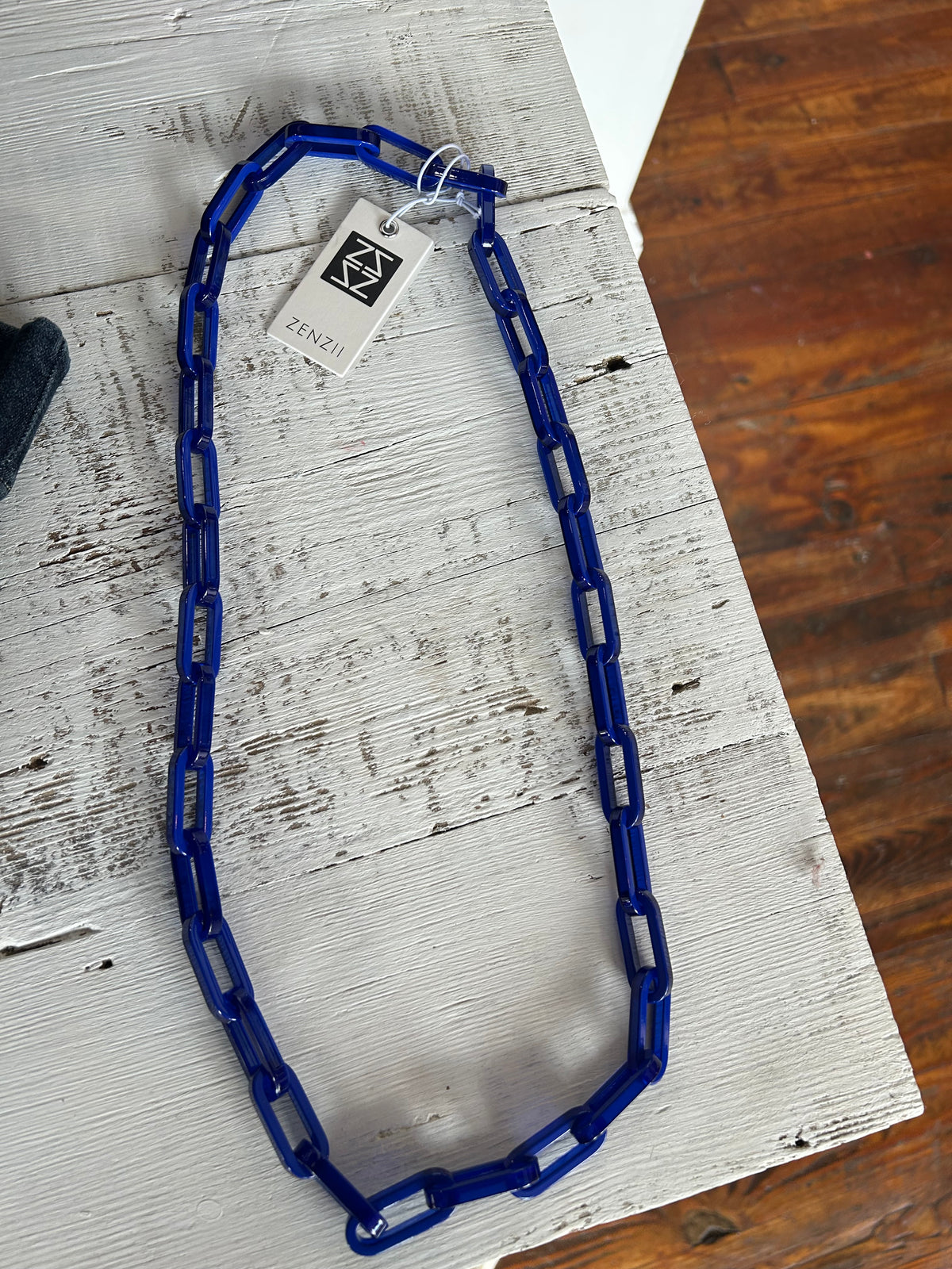 Colorful Resign Cable Link Long Necklace-Alice