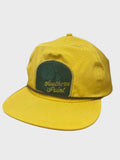 5 Panel Flat Bill Hat Gold