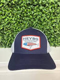Lure Patch Meshback Trucker Navy/White