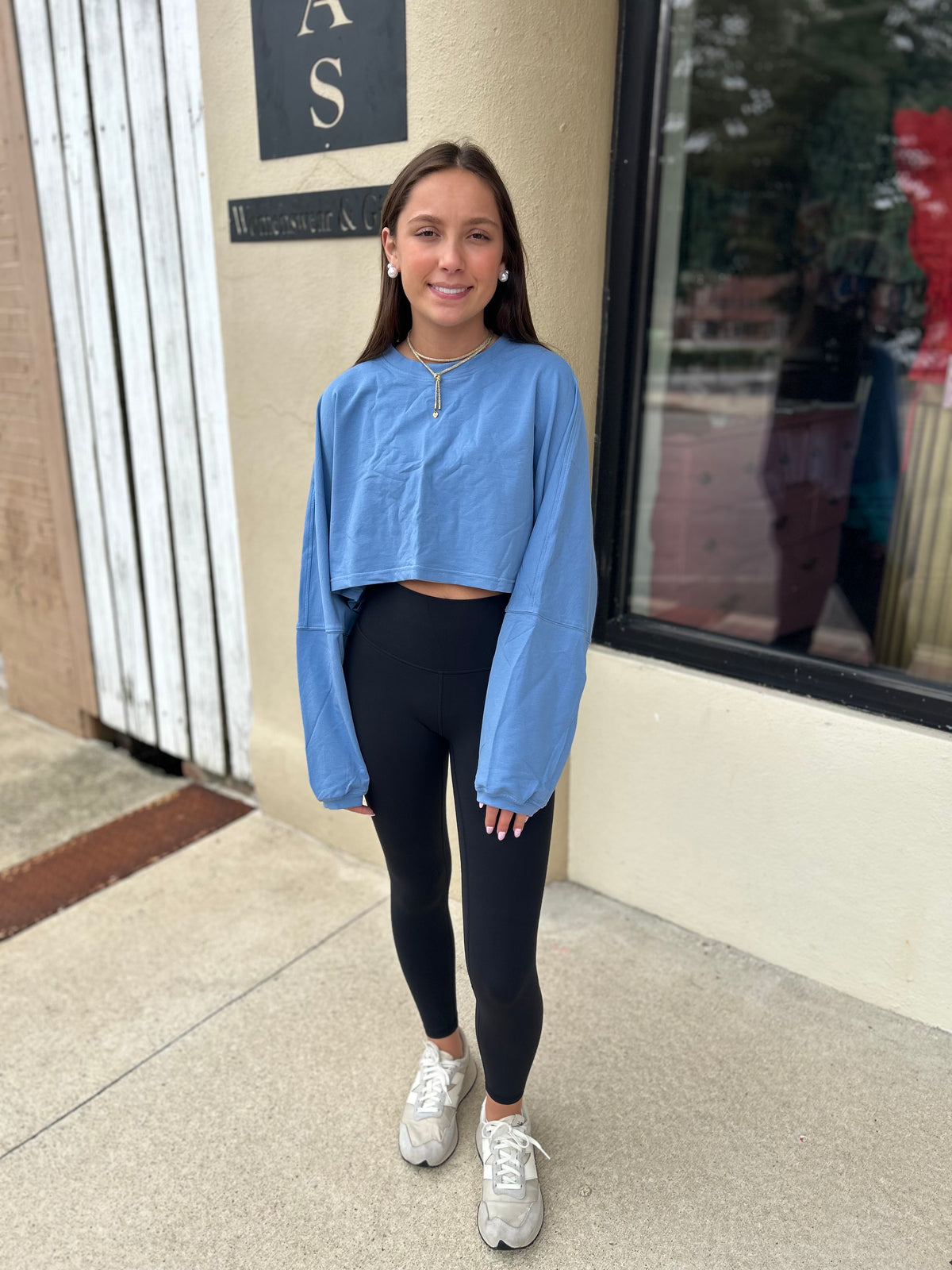 Crop LS Tee