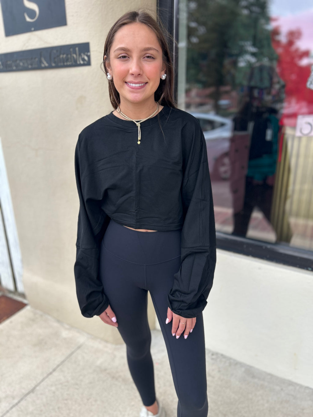 Crop LS Tee