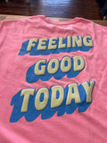 Adult on my mind puff print tee ss peony