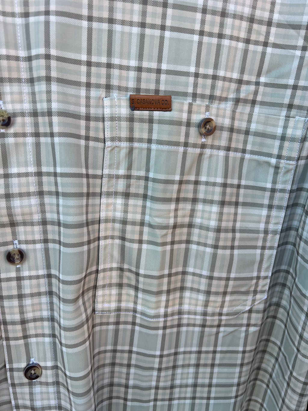 vented sportsman shirt woodland mist plaid