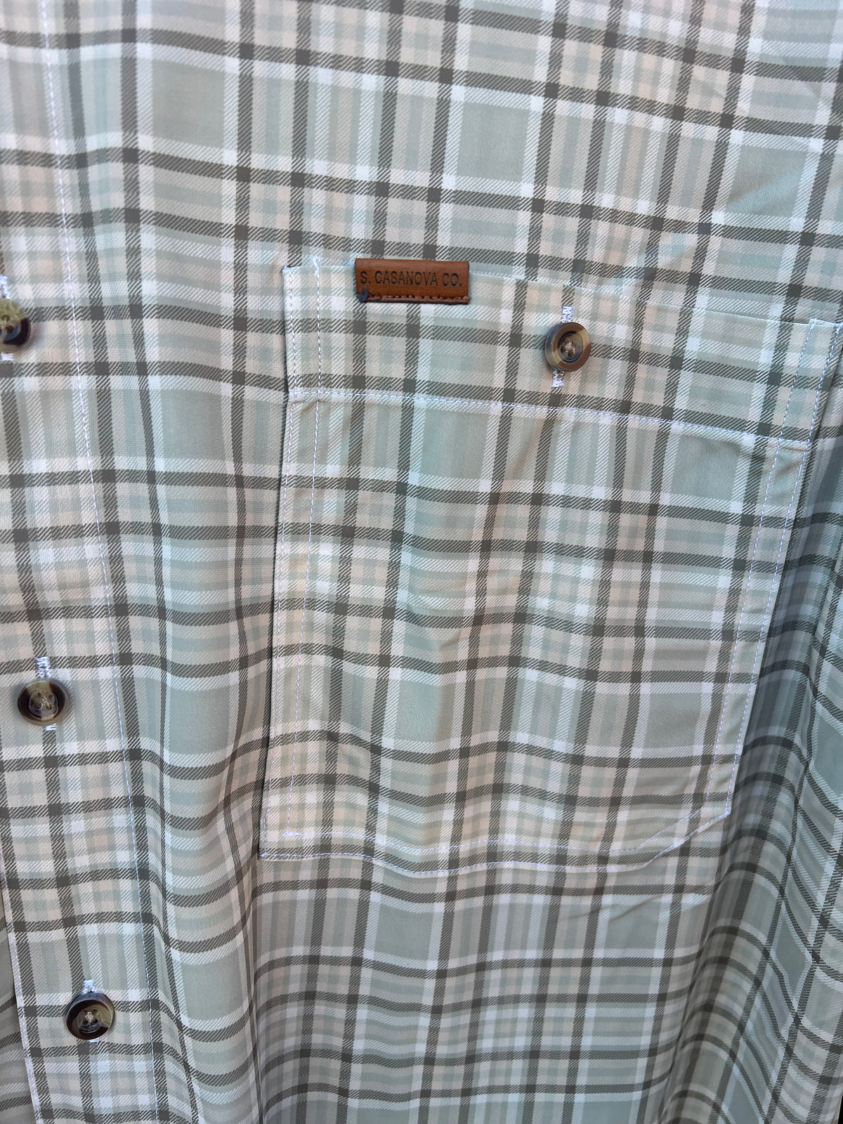 vented sportsman shirt woodland mist plaid