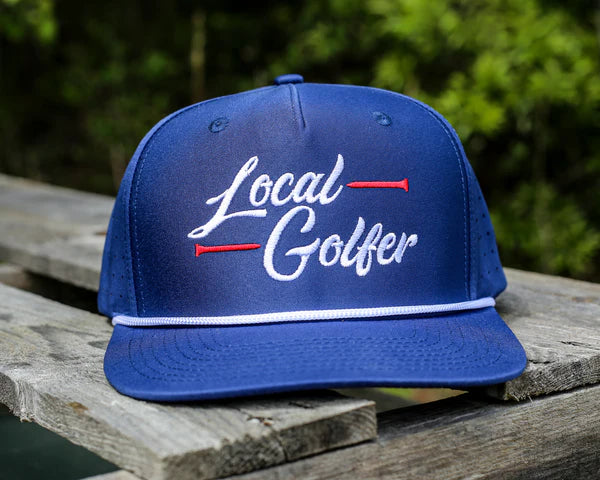 Navy Local Golfer 5panel perf hat