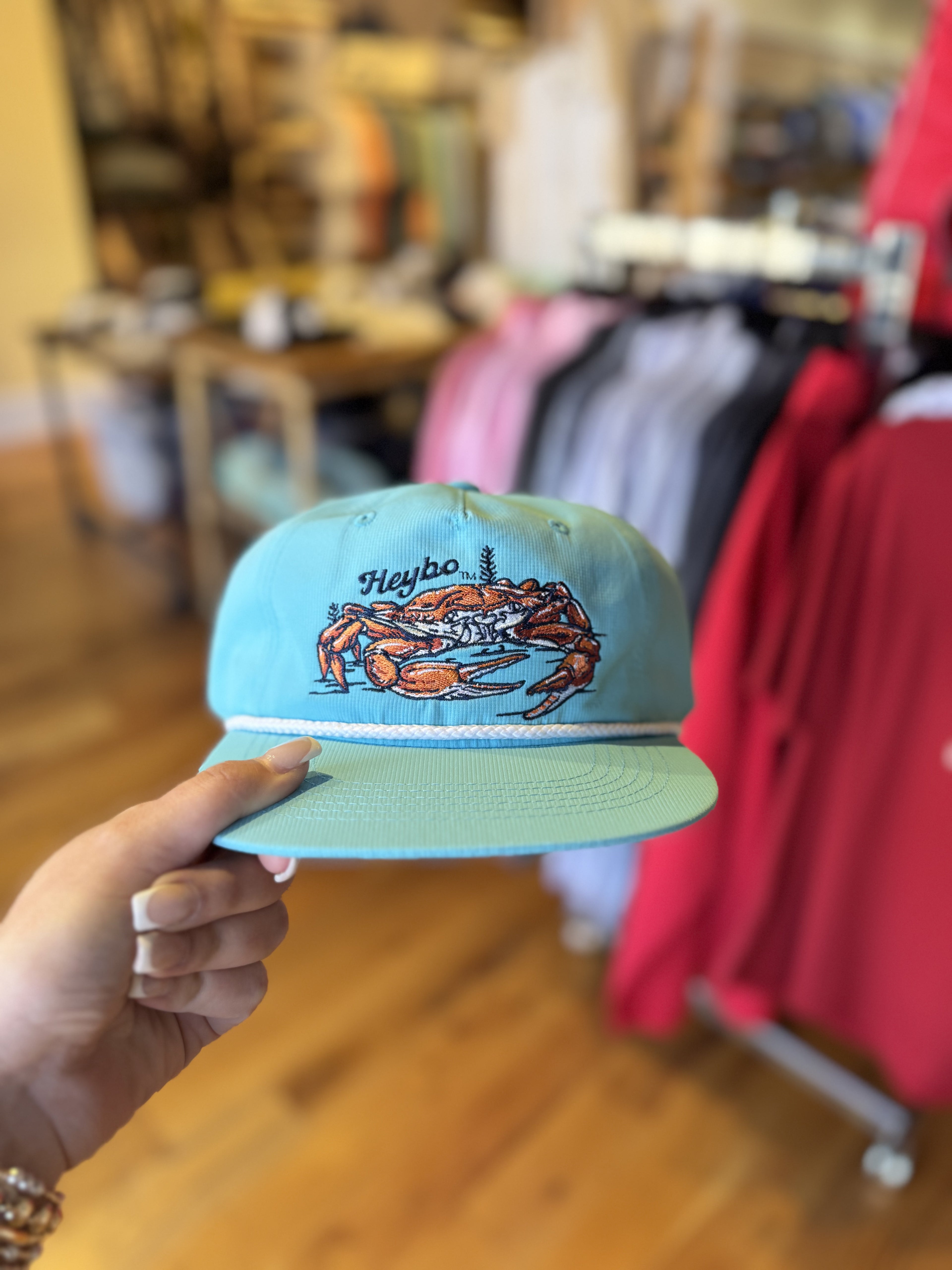 Crab Rope Hat-Ocean Blue