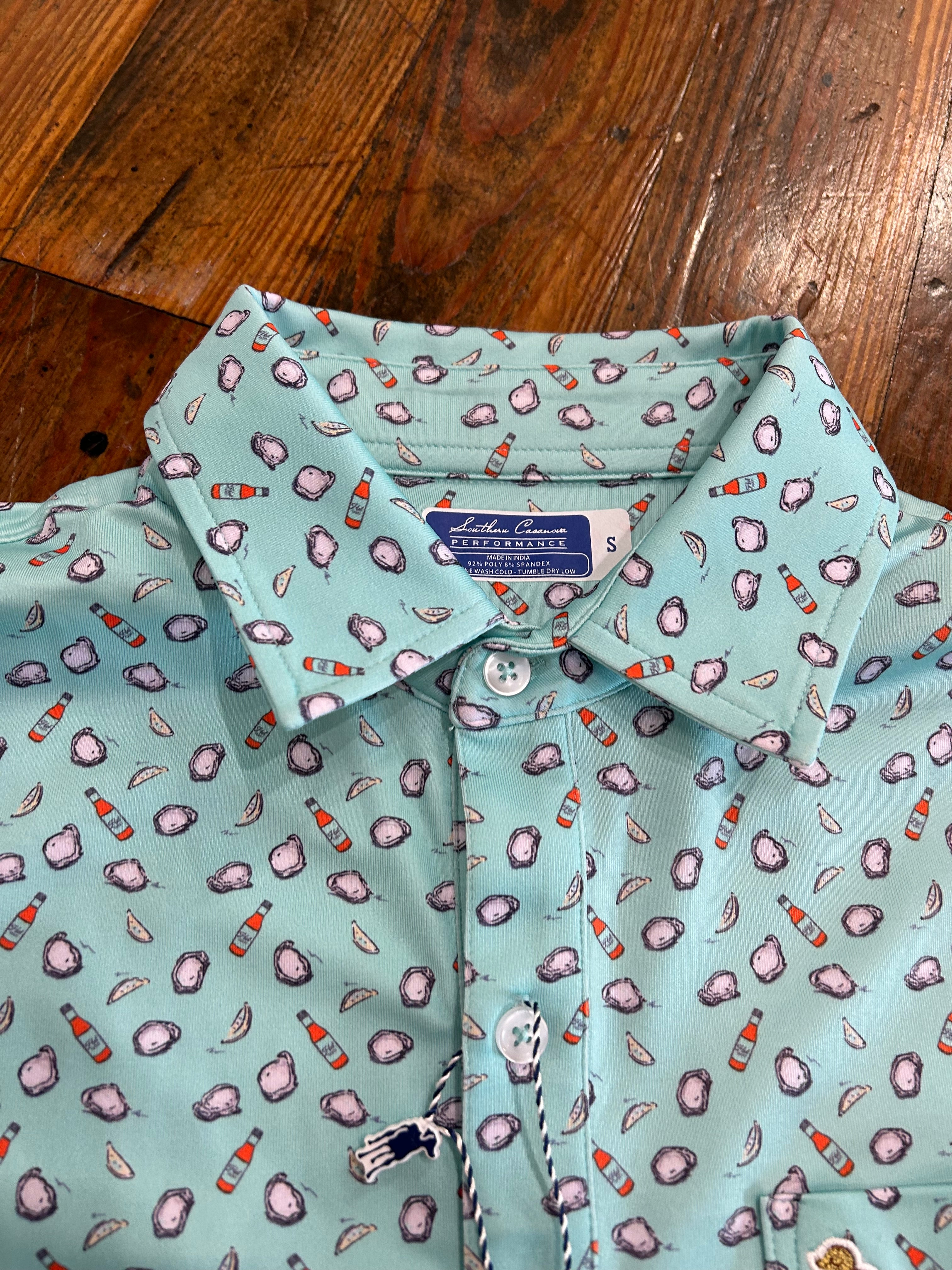 Polo Button Down Oyster Bar Print