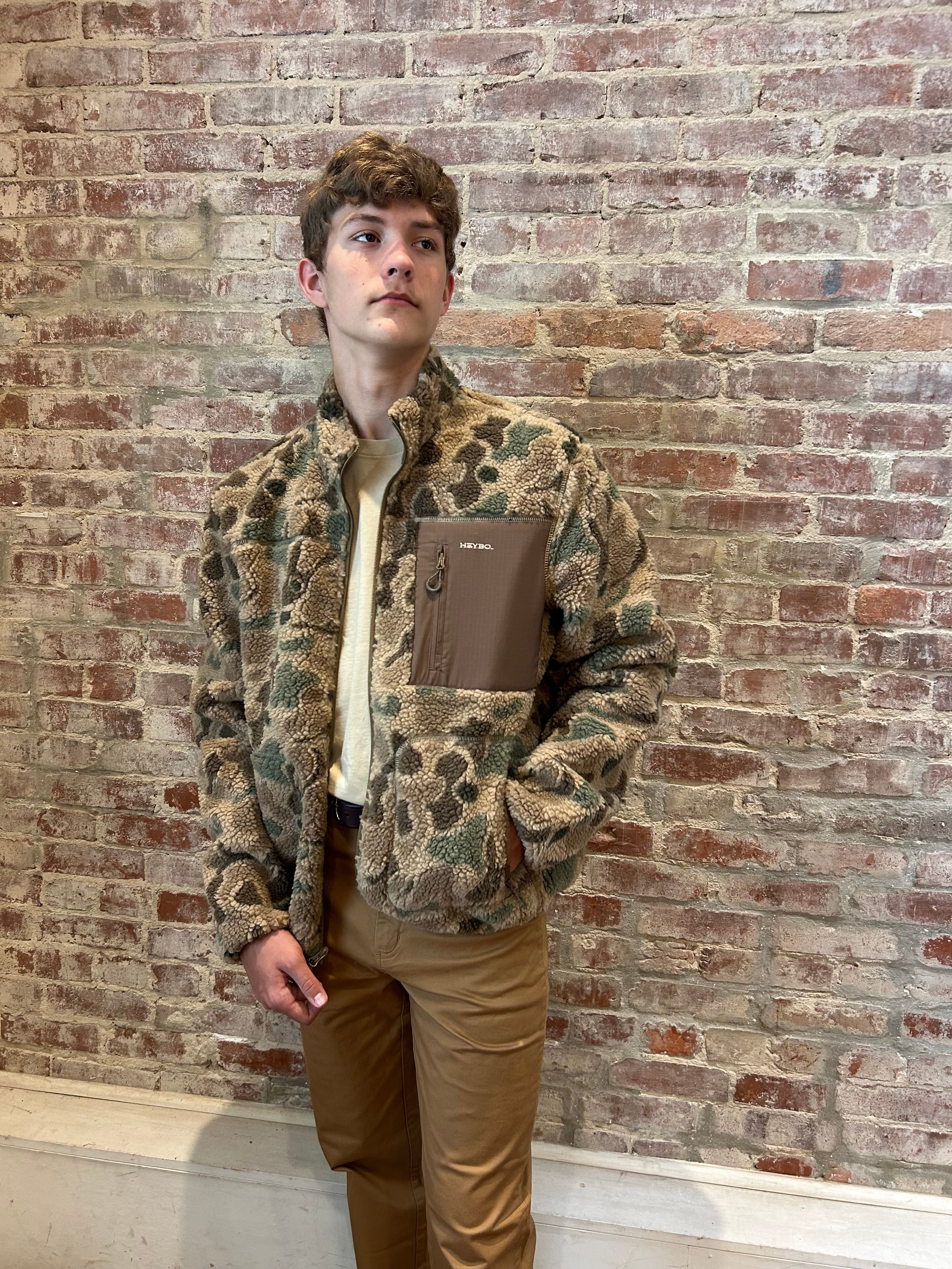 Flyer Sherpa Jacket Heybo Traditions Camo