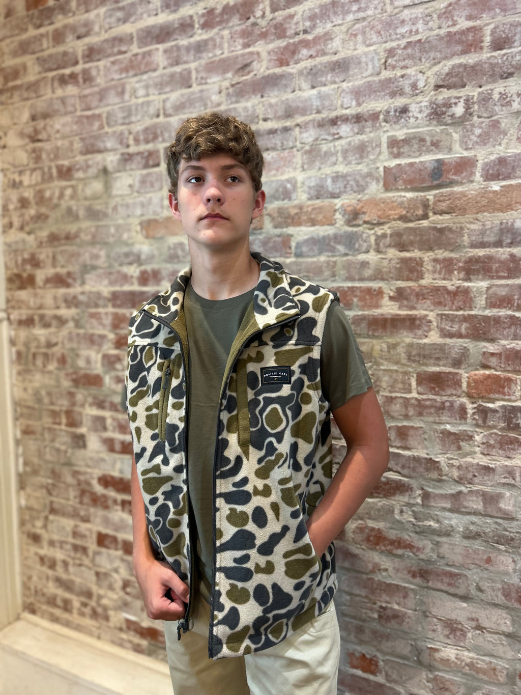 Bluffs vest traditions camo olive PO