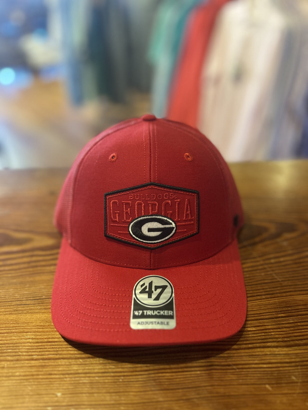 Georgia Bulldogs Red Ridgeline Trucker Hat