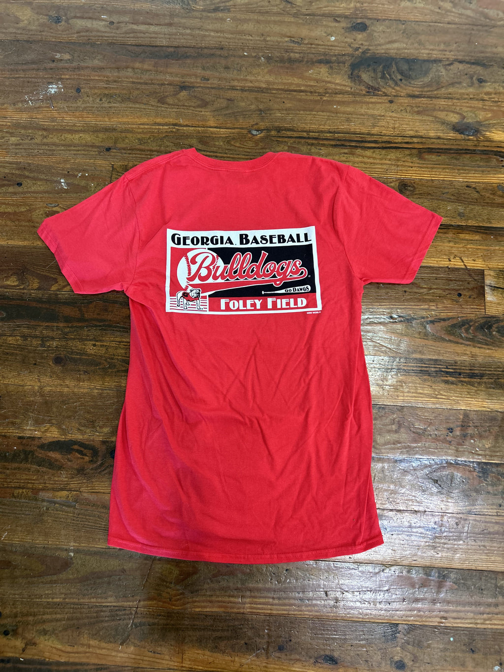 UGA ss tee base blg box athletic red
