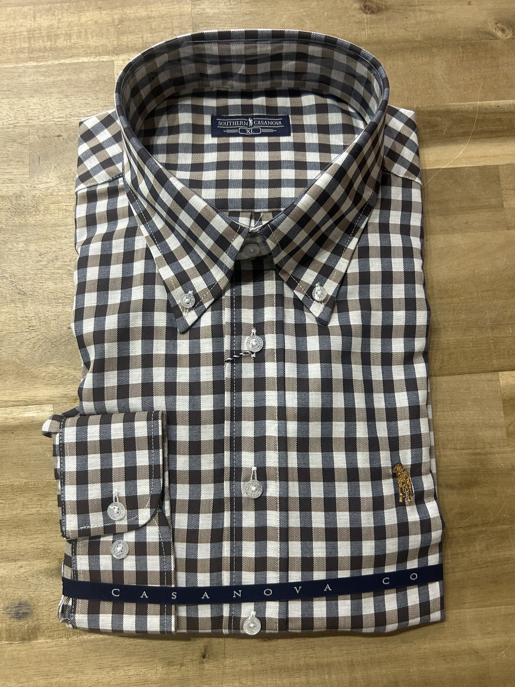 Hollow Gingham Button Down