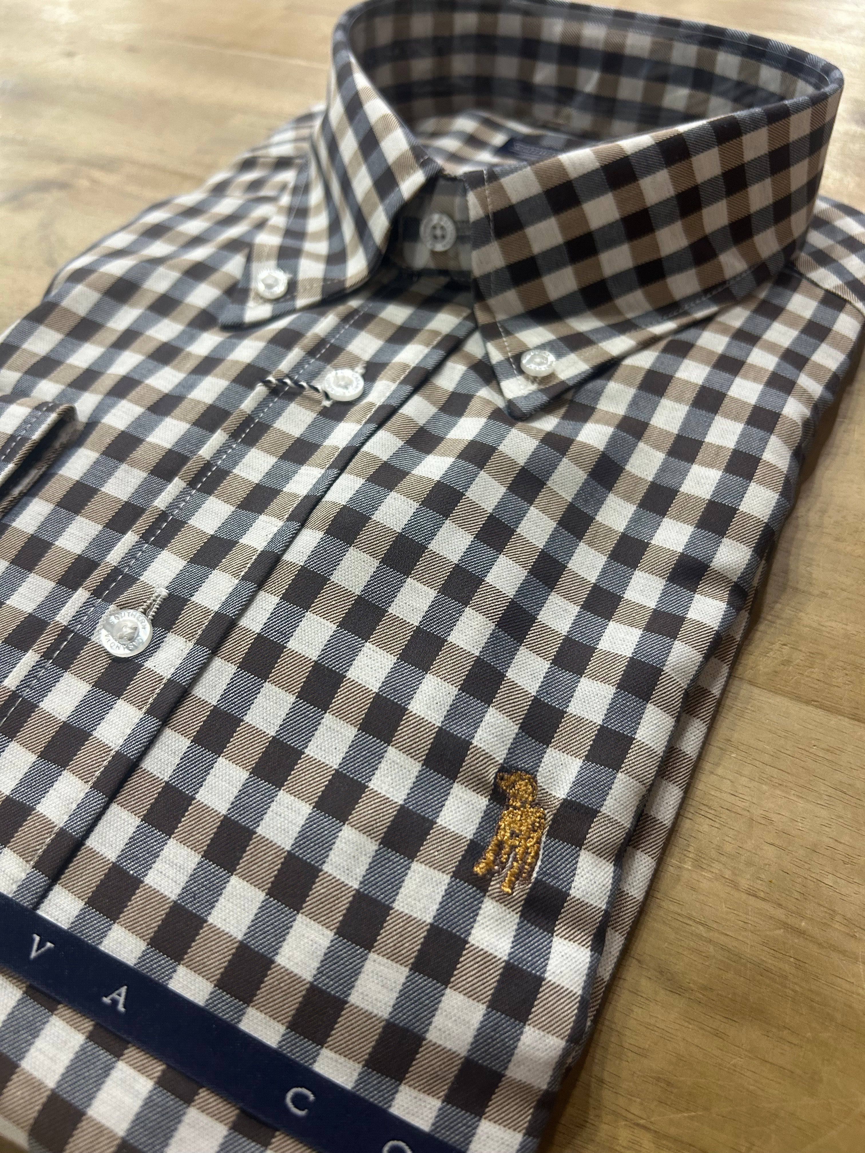 Hollow Gingham Button Down