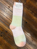 Gallery Crew Sock Yellow/Peach/Pink