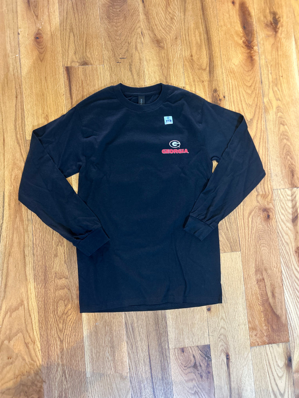 UGA Drawn Field Mascot Black LS