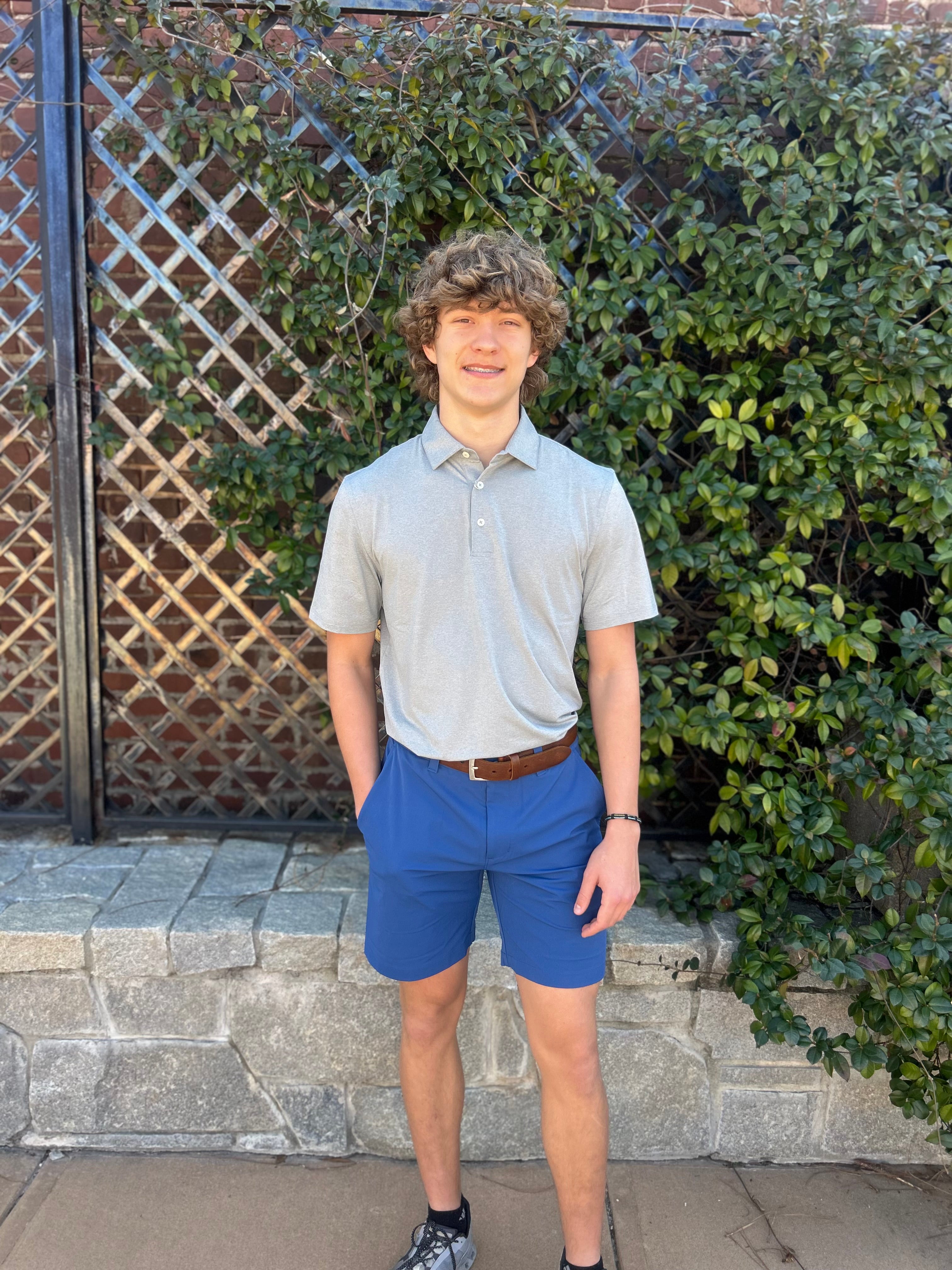 M 8" Coastal Breeze Birdie Short Nautical Blue