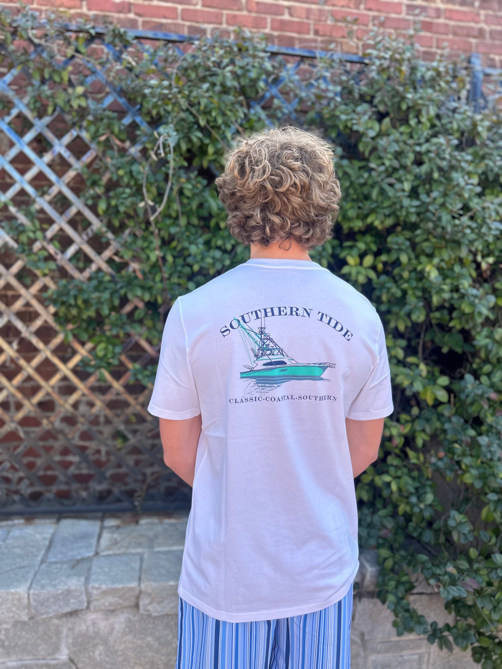 M SS Fishing Boat T-Shirt Classic White