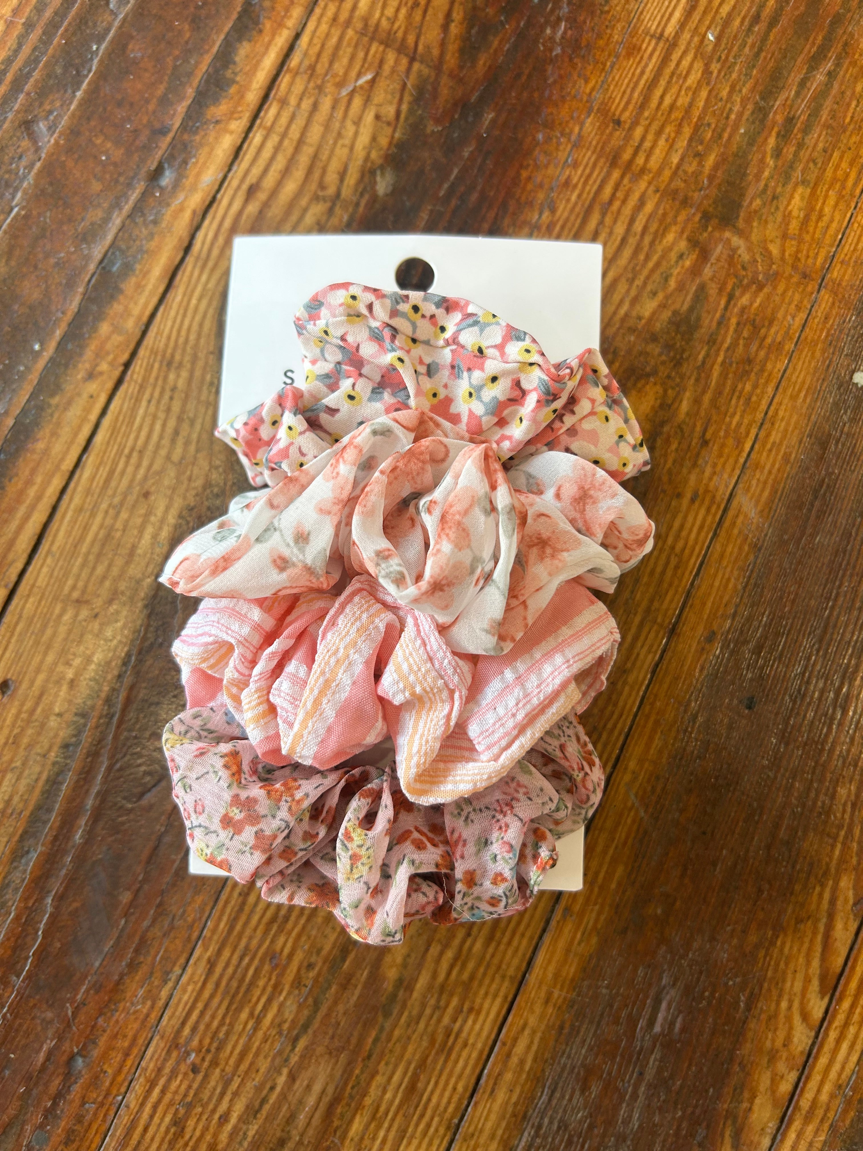 Spring Scrunchie Set of 4