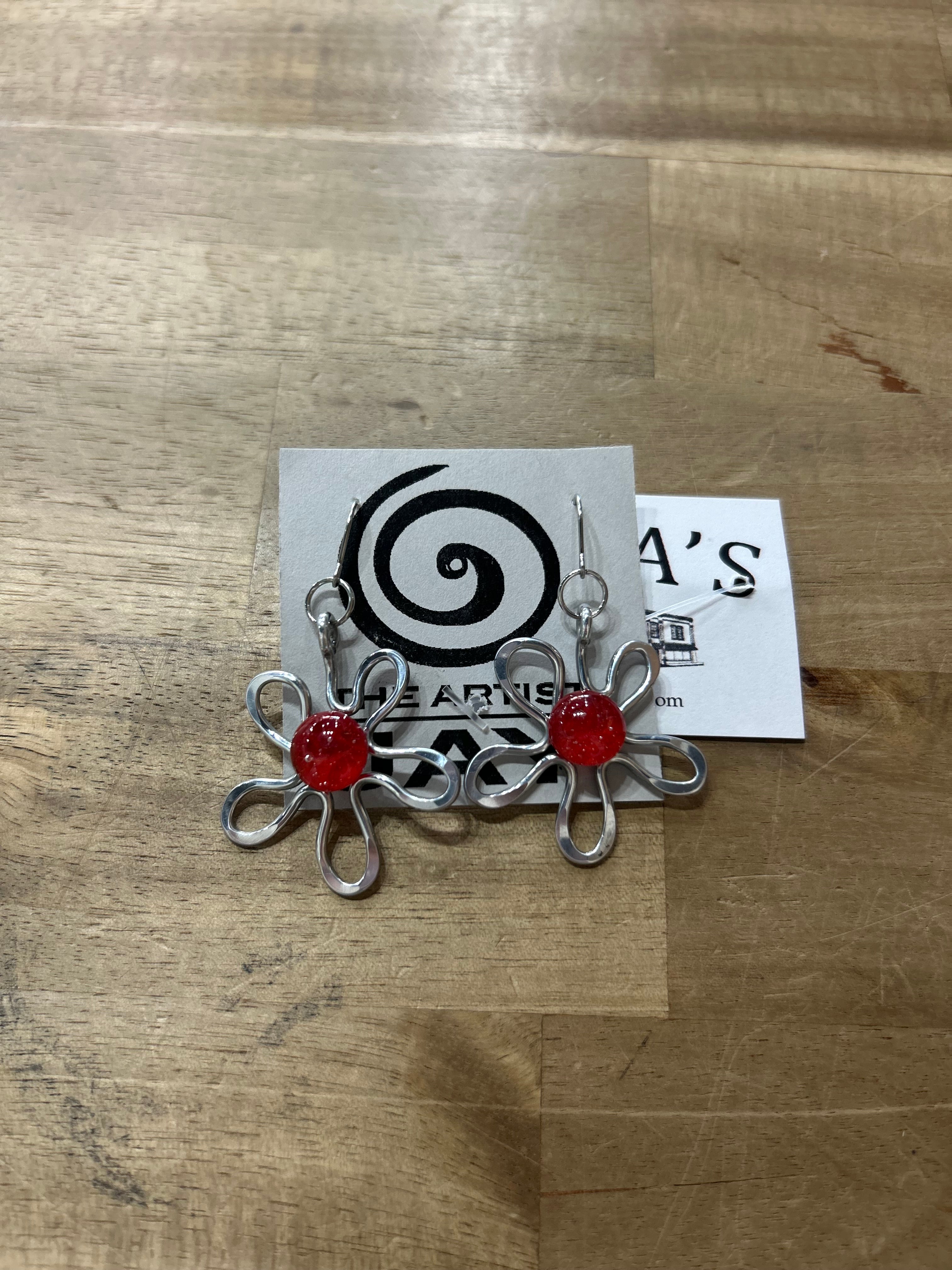 Silver Stone Earrings