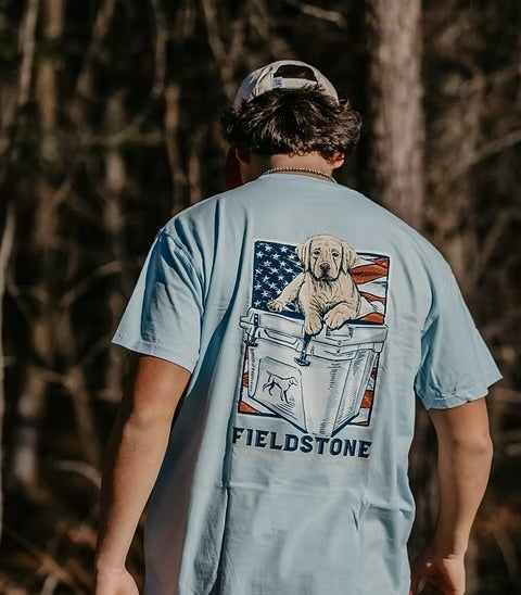Chambray Cooler Puppy T-Shirt