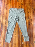 Plus Grey Sage Leggings Side Pockets
