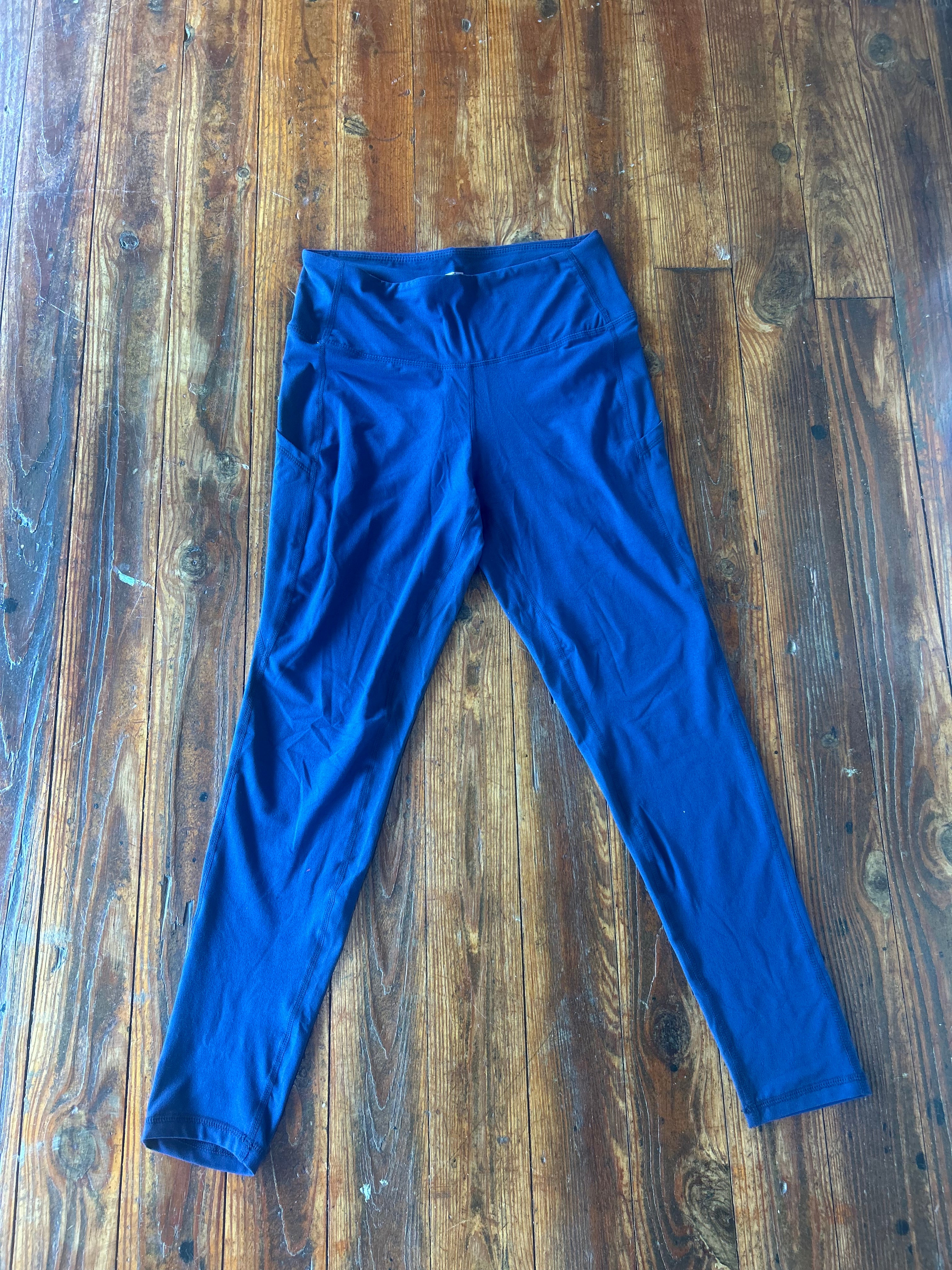 Navy Basic Legging  Long w/side pockets