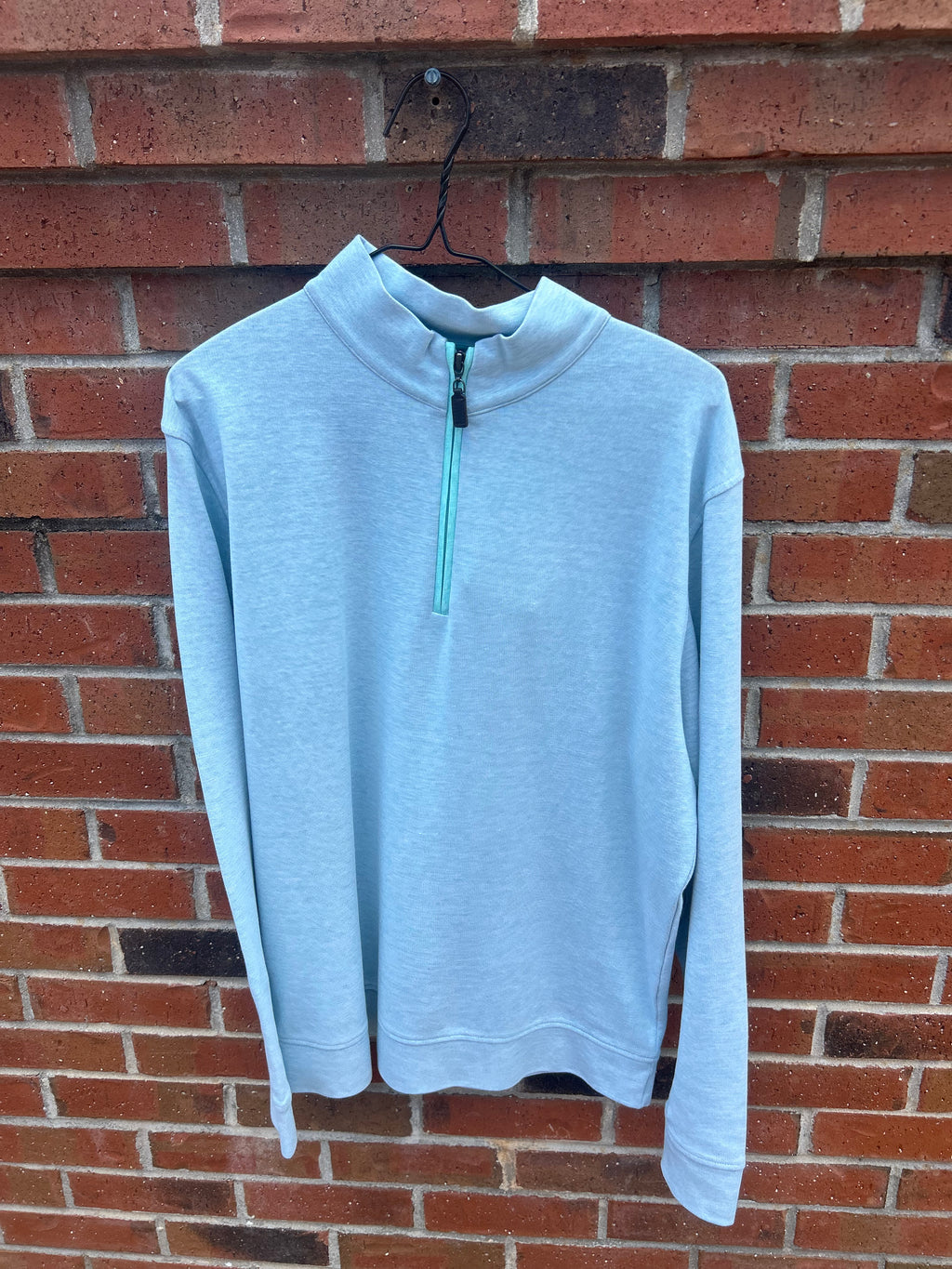 End on end with self ziper pullover seafoam