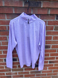 Lavender Men's 1/4 Zip  Polyester Pullover