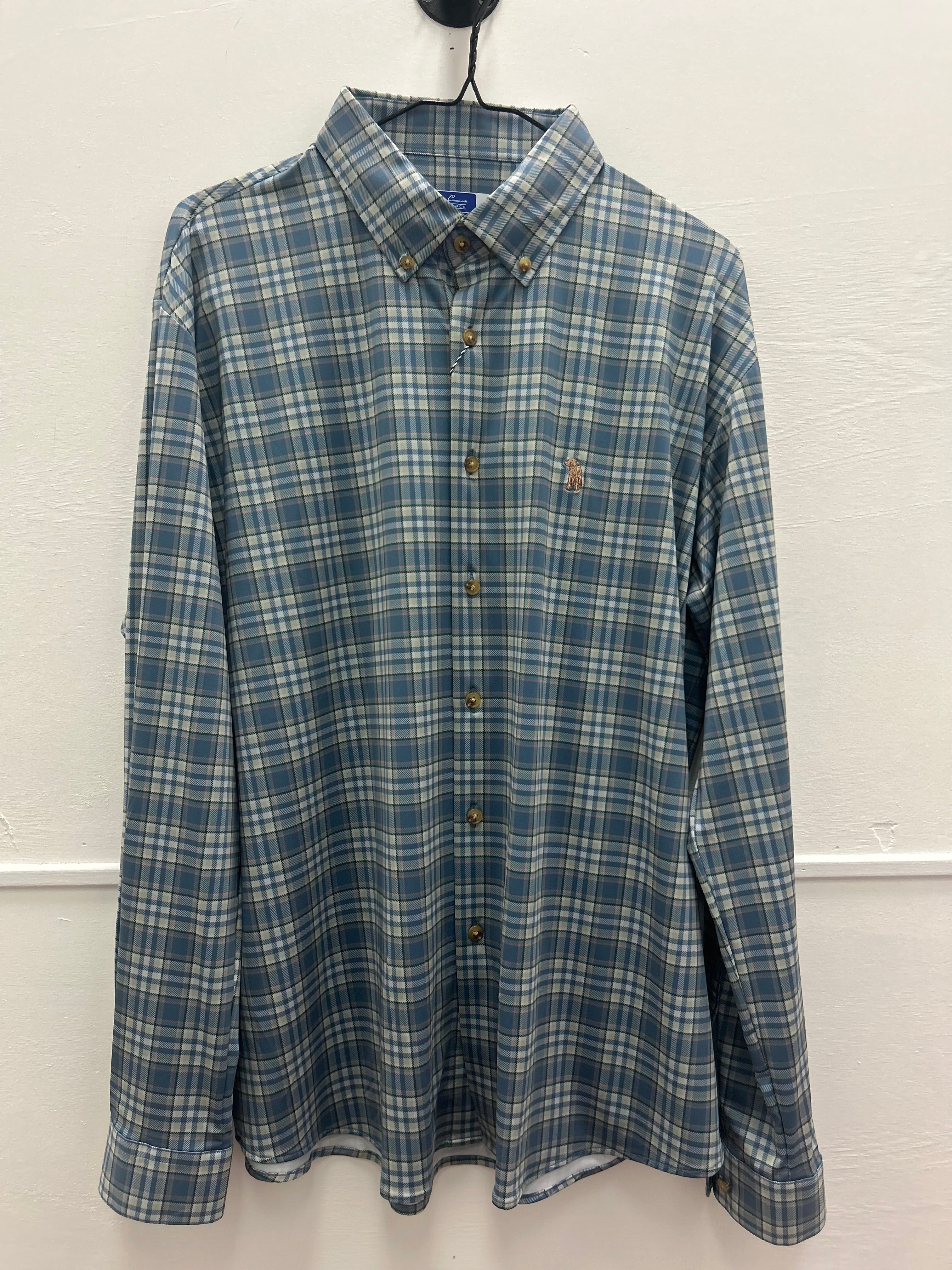 Inkwell Spruce Plaid Button Down
