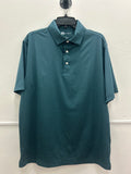 Echo Stripe Performance Polo Blue Wing Teal