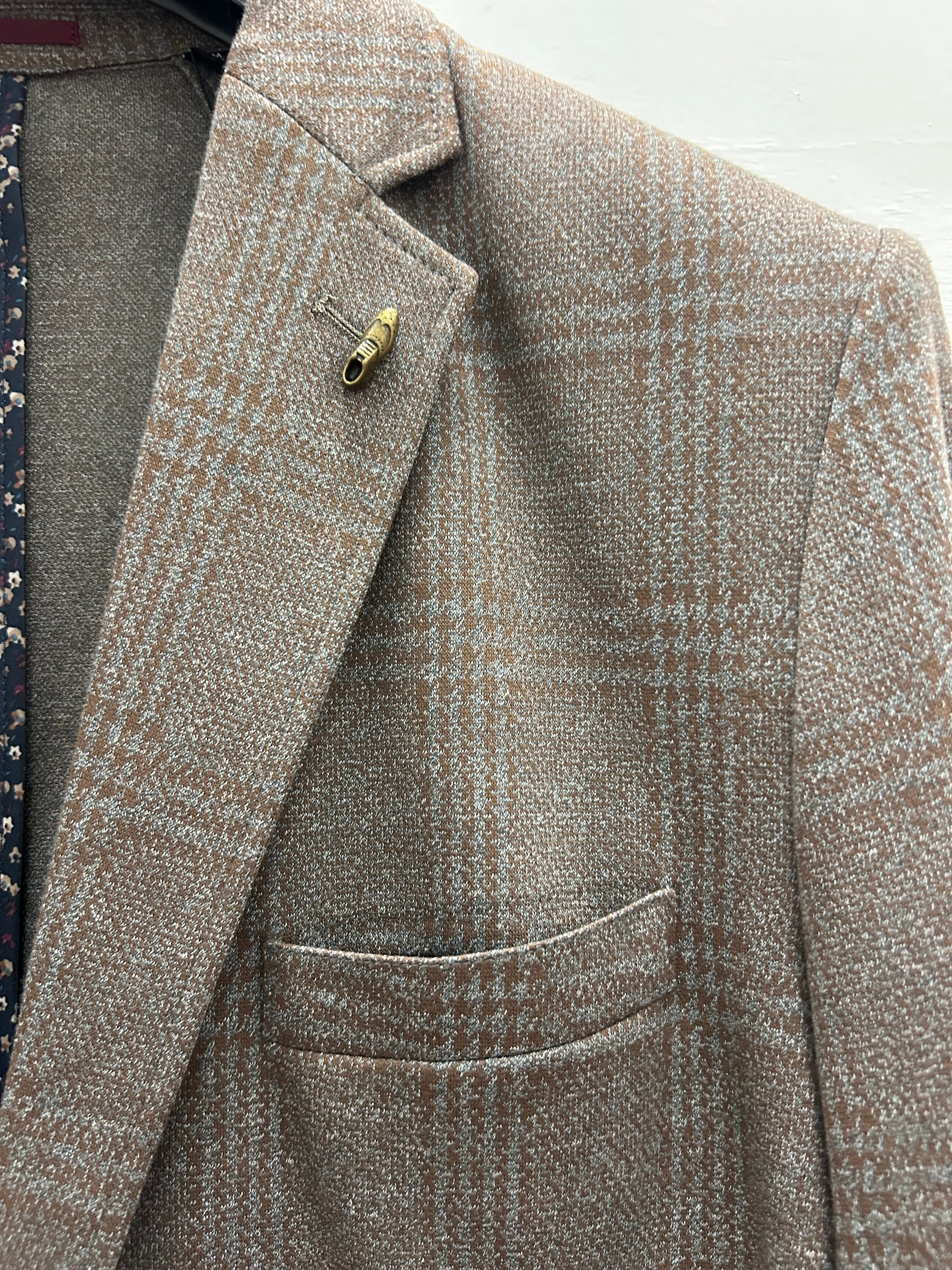 Md KC Flex Knit Blazer Brown