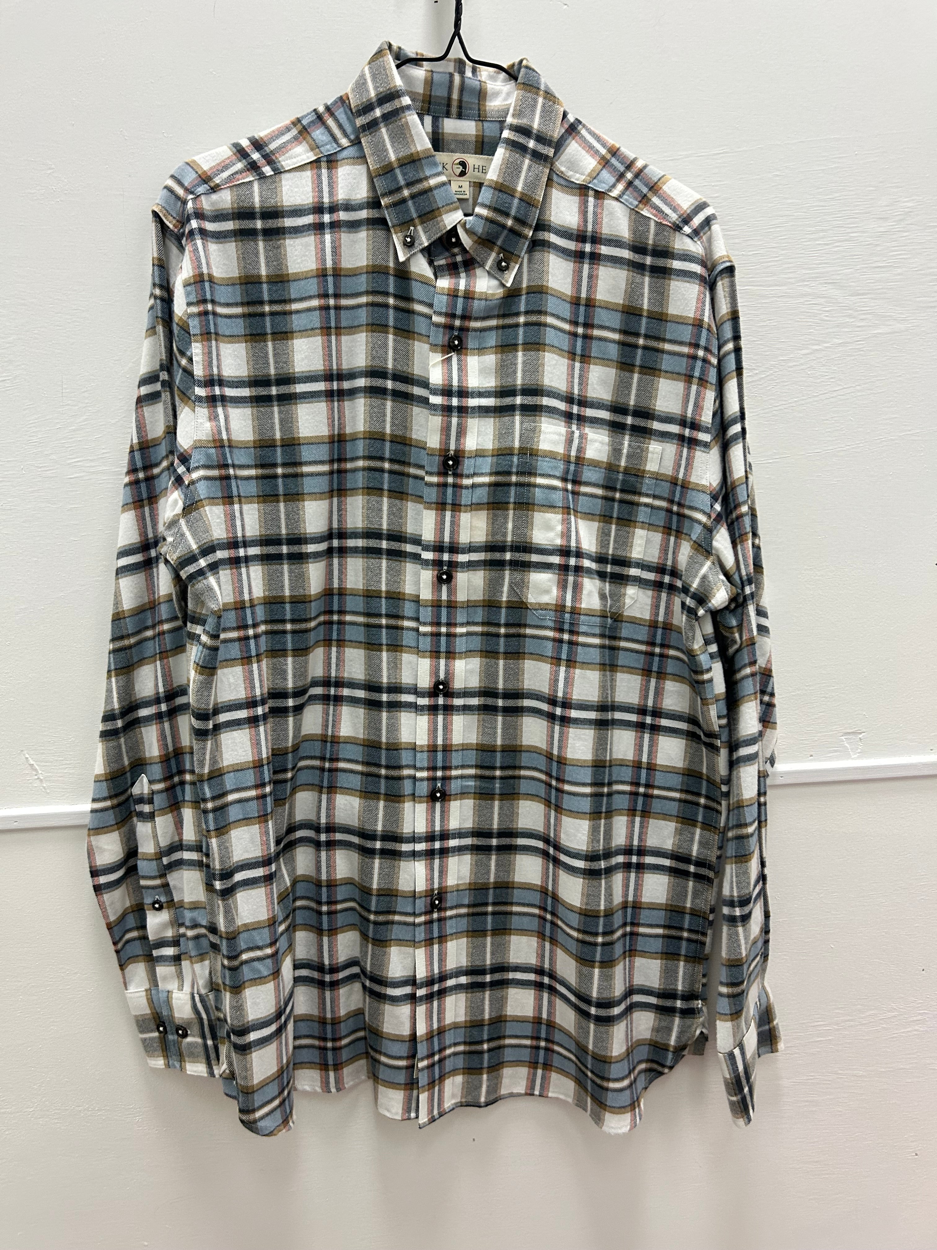 Soft White Duckhead Button Up