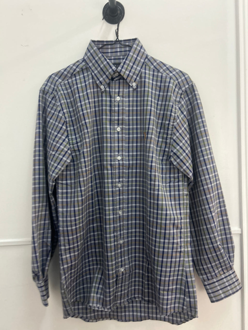 Rustic Blue Check Button Down