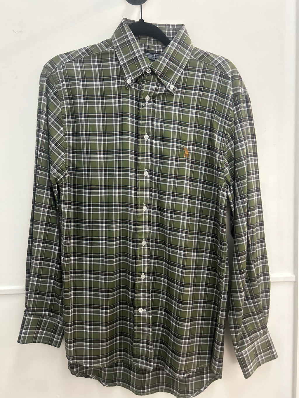 Ripe Olive Plaid Button Down Southern Casanova
