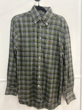 Ripe Olive Plaid Button Down Southern Casanova