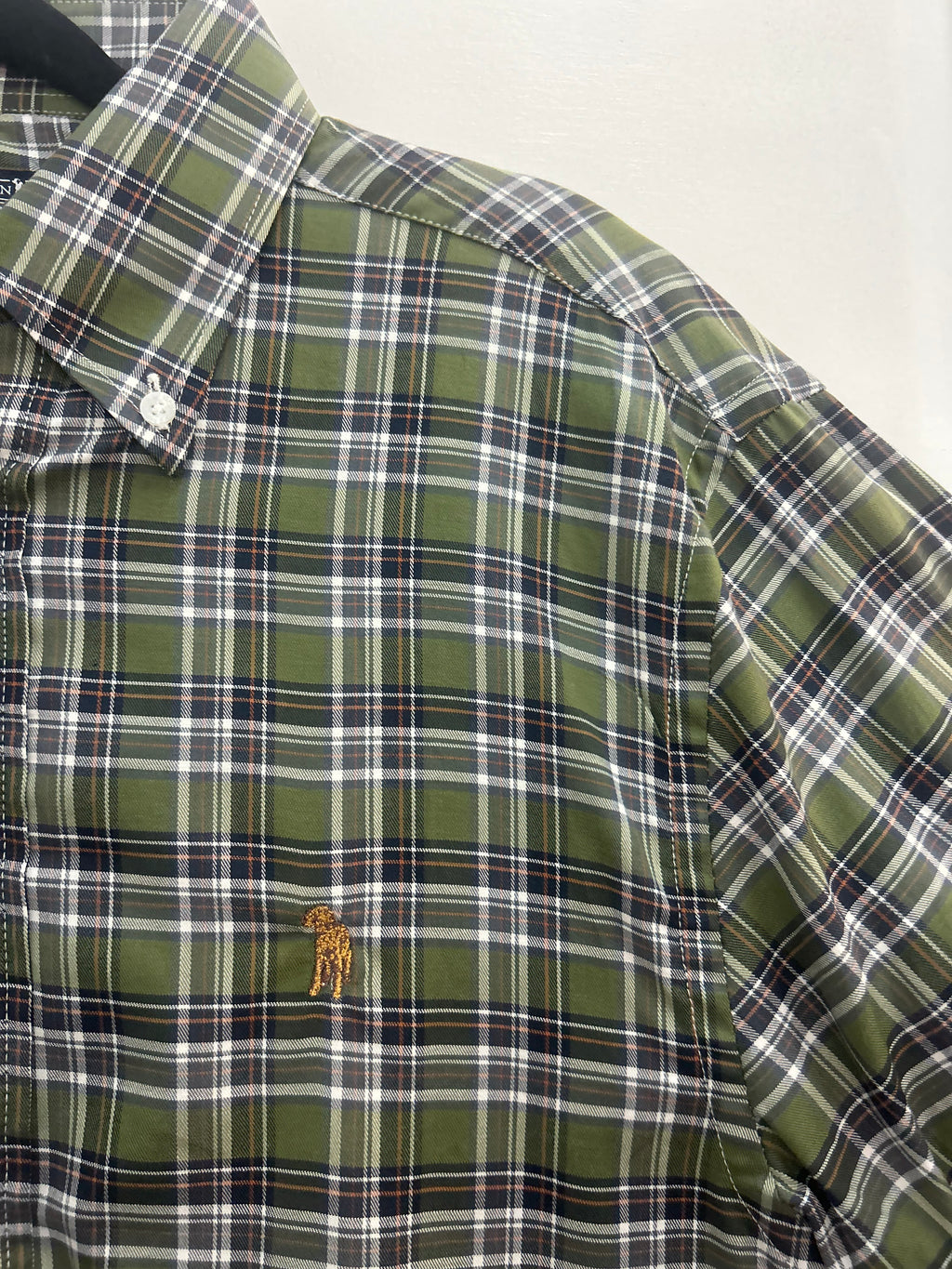 Ripe Olive Plaid Button Down Southern Casanova