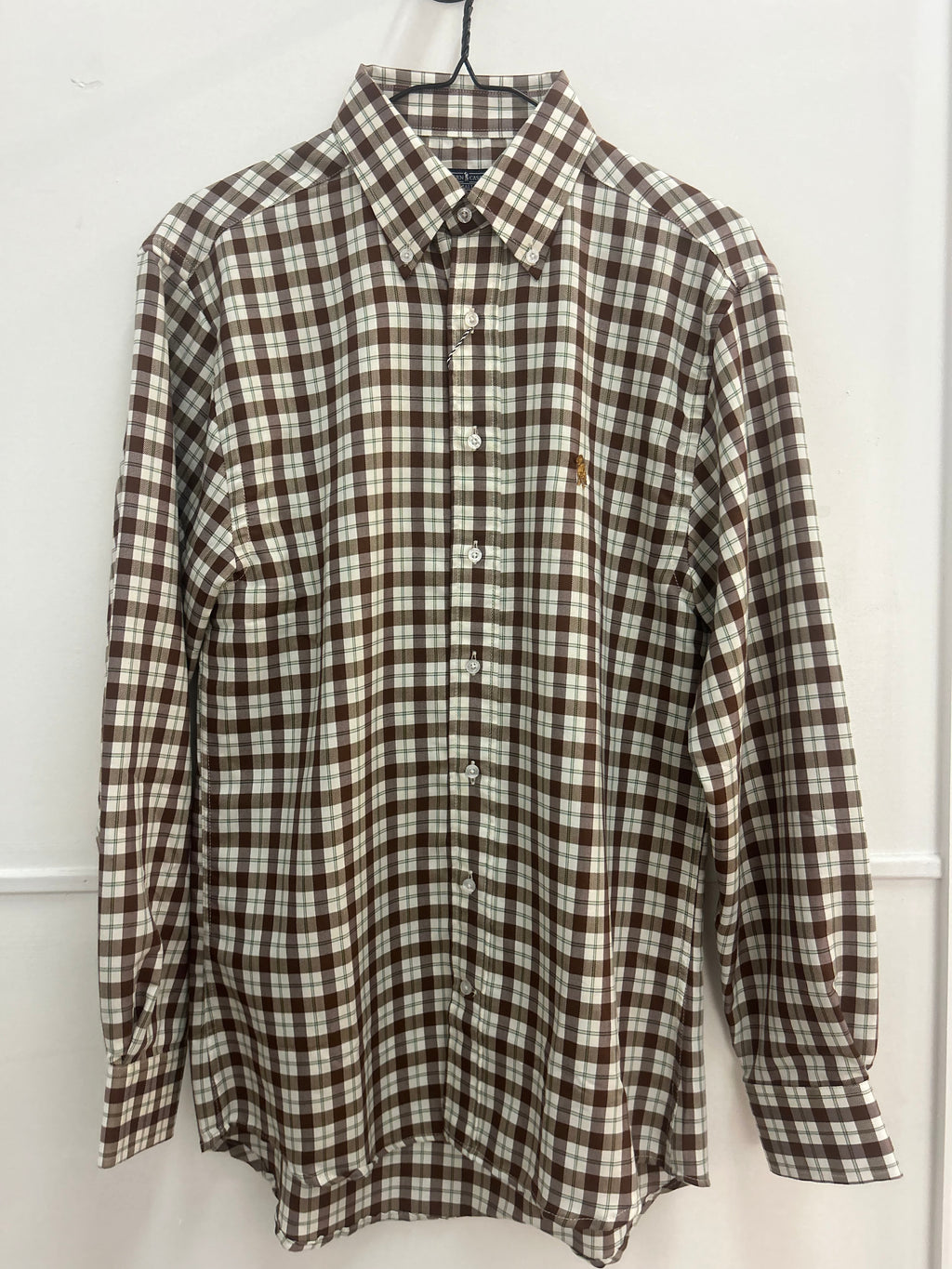 Southern Casanova button down/green/brown