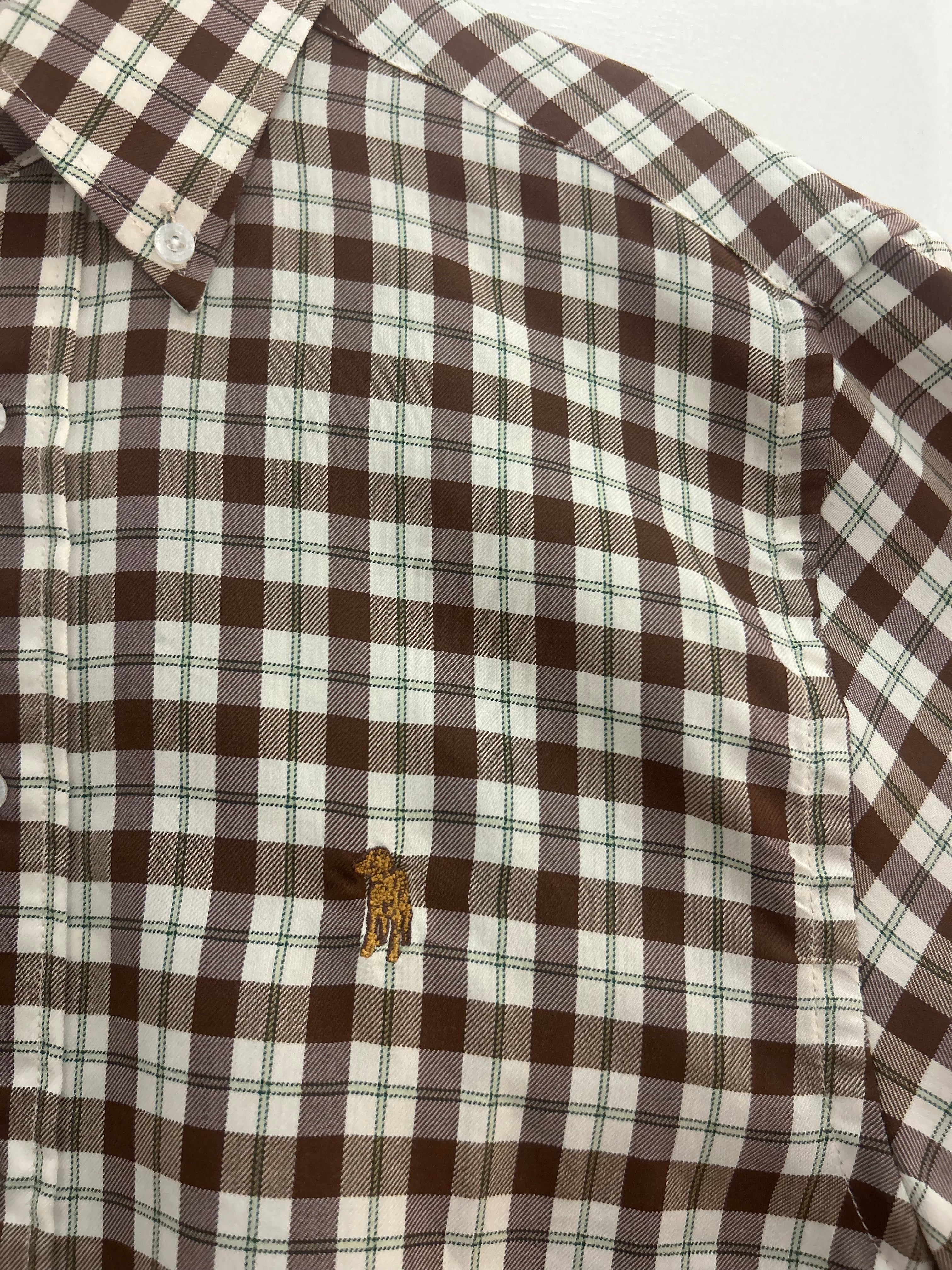 Southern Casanova button down/green/brown