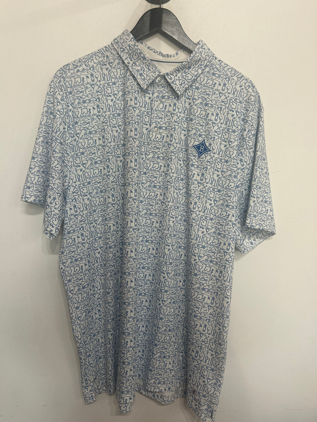 ss clubhouse polo white tee time
