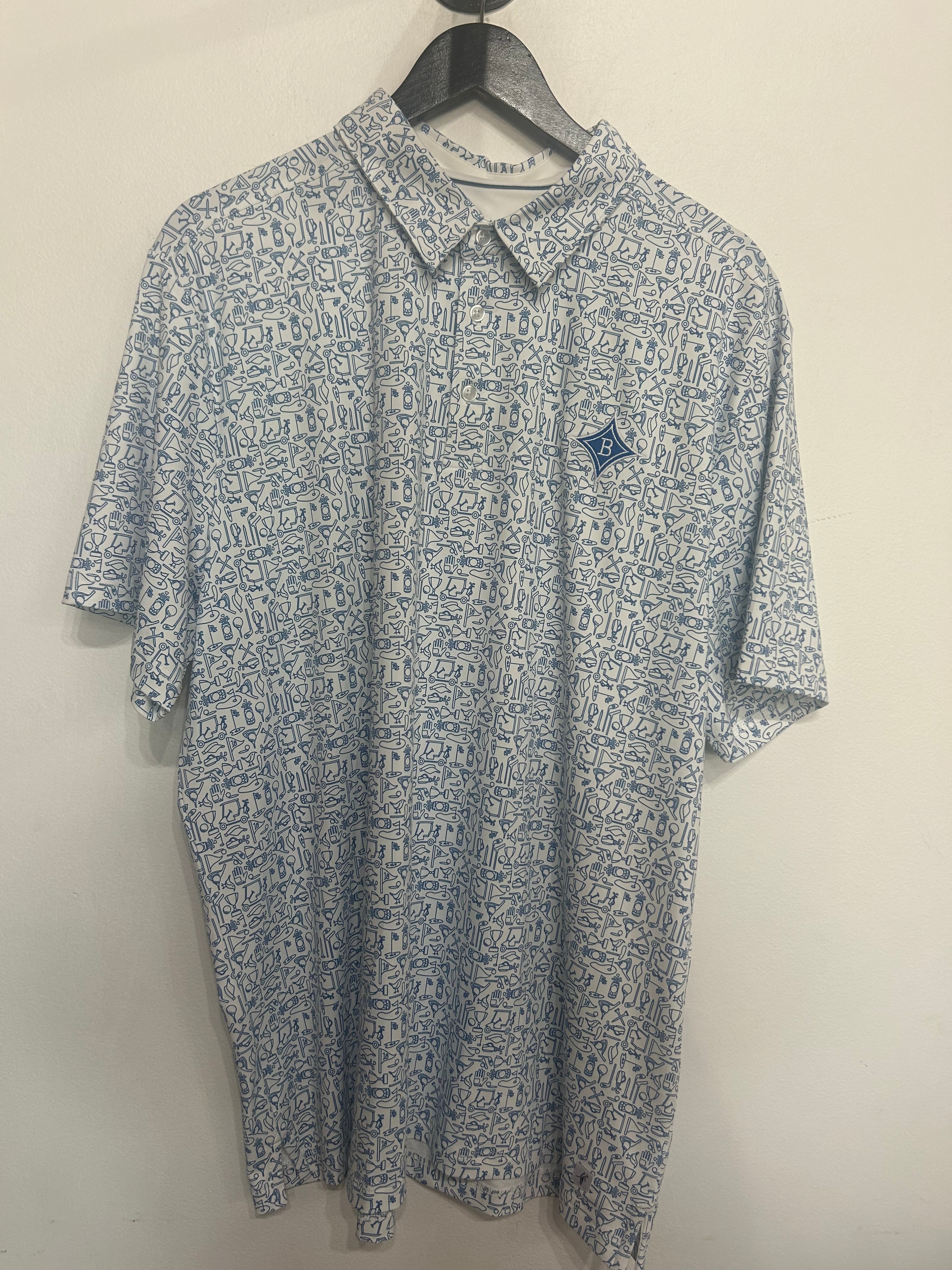 ss clubhouse polo white tee time
