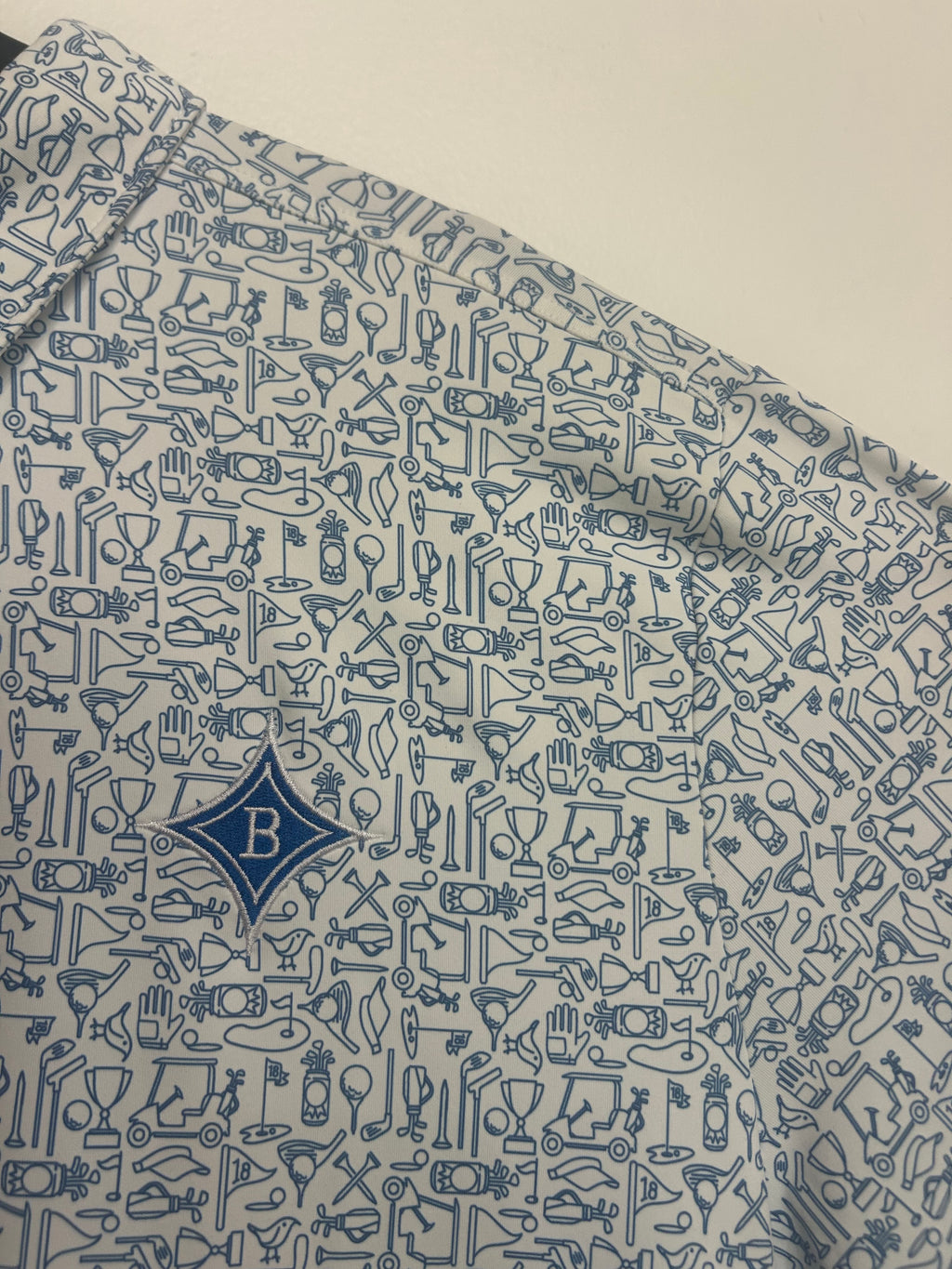 ss clubhouse polo white tee time