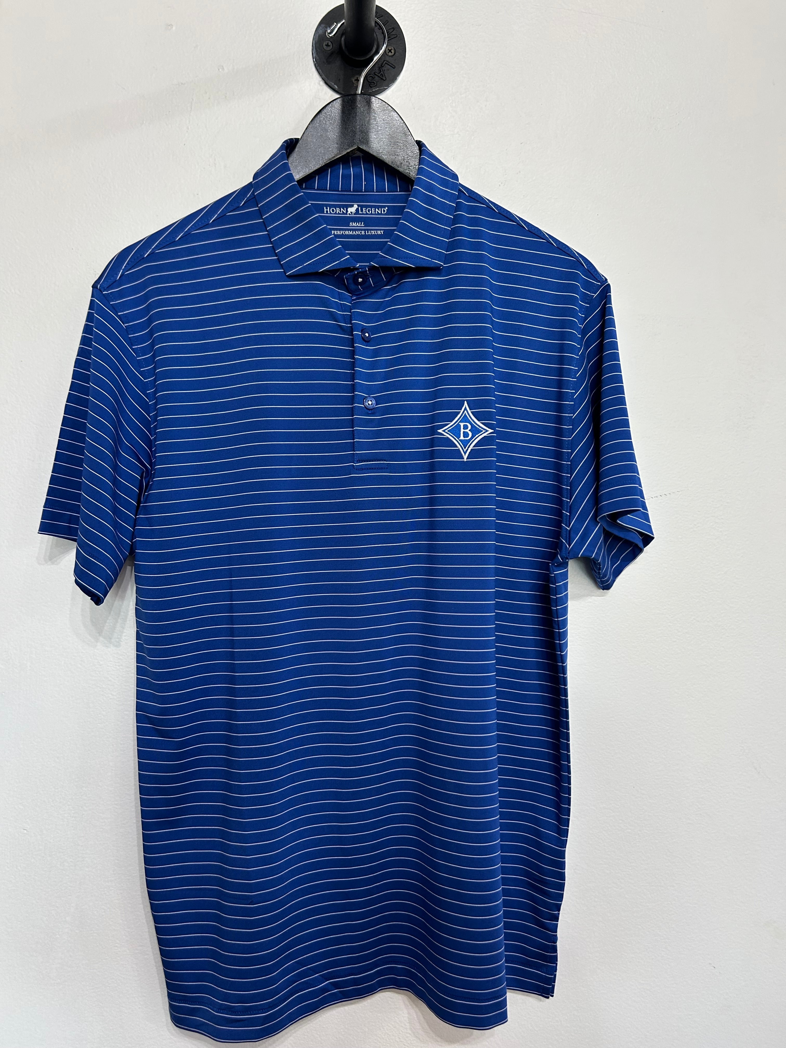 Adult Brentwood Blue/White Polo