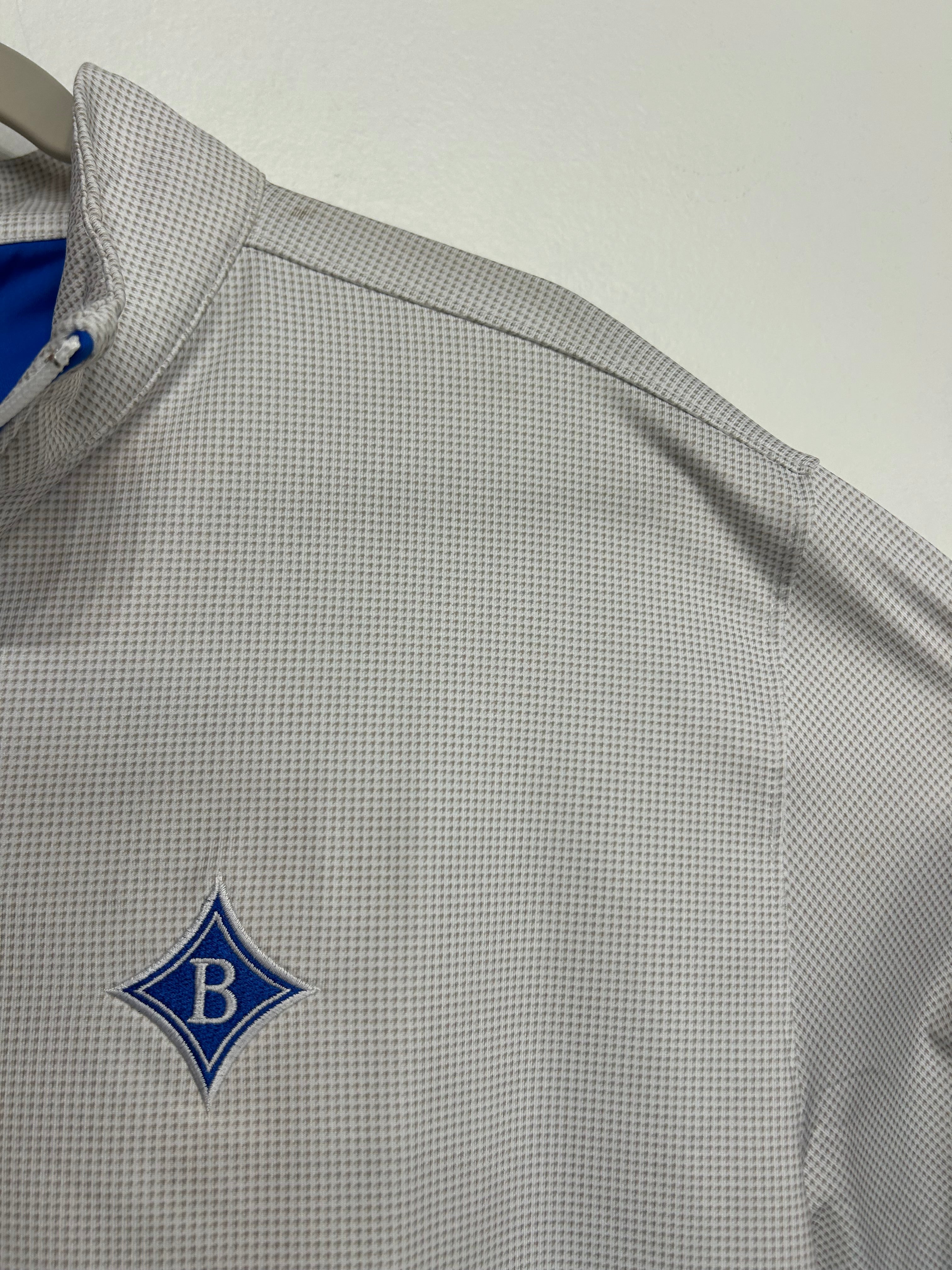 Brentwood Blue Trim/White Zip