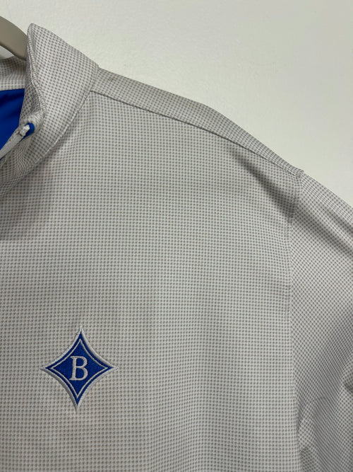 Brentwood Blue Trim/White Zip