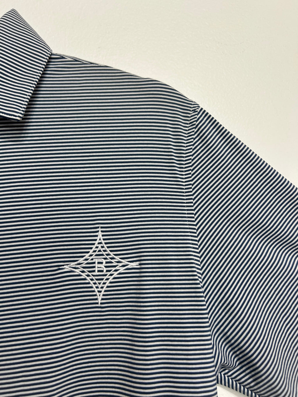 Aged Denim Brrreeze Meadowbrook Stripe Polo
